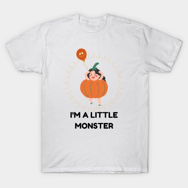 I am a little monster - Baby Halloween T-Shirt by Mplanet